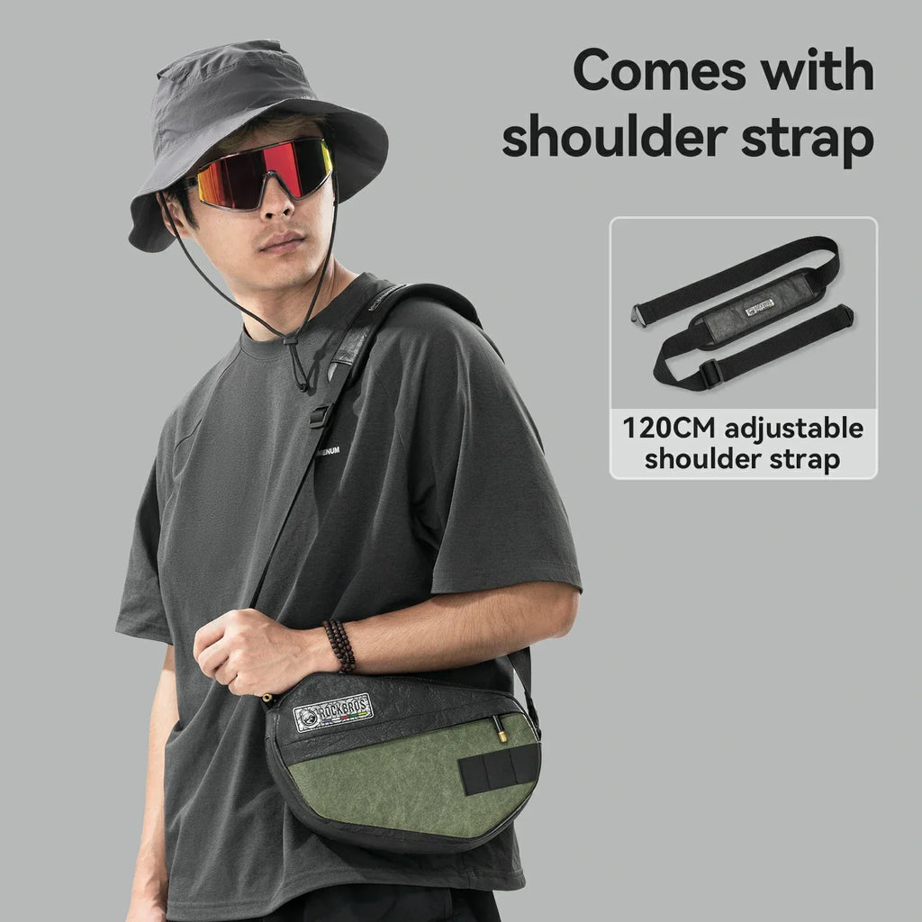 Sustainable Eco-Friendly Recycled Tire Bike Handlebar Bag 2.5L ROAD TO SKY
